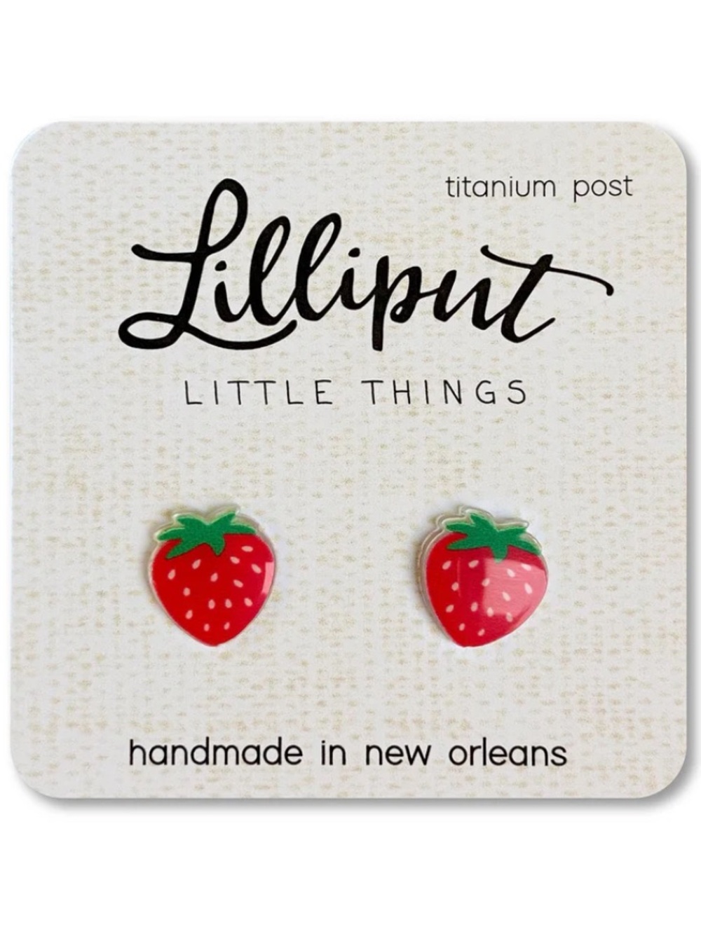 NWT Lilliput Strawberry Earrings